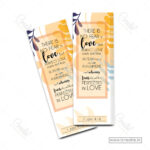 Fearless Love Christian Bookmark – Perfect Love Casts Out Fear | 1 John 4:18