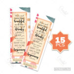 Trust God’s Timing Christian Bookmark – Beautiful in His Time | Ecclesiastes 3:11 - Image 5