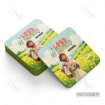 Comforting Shepherd Christian Coaster Set – The Lord Is My Shepherd | Psalm 23:1 | Pack of 4