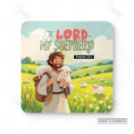 Comforting Shepherd Christian Coaster Set – The Lord Is My Shepherd | Psalm 23:1 | Pack of 4 - Image 4
