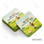 Listening to His Voice Christian Coaster Set – My Sheep Listen to My Voice | John 10:27 | Pack of 4
