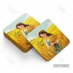 God’s Provision Christian Coaster Set – The Lord Provides | Ruth 2 | Pack of 4