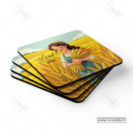 God’s Provision Christian Coaster Set – The Lord Provides | Ruth 2 | Pack of 4 - Image 3