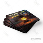 Light for My Path Christian Coaster Set – Your Word Is a Lamp | Psalm 119:105 | Pack of 4 - Image 3