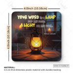 Light for My Path Christian Coaster Set – Your Word Is a Lamp | Psalm 119:105 | Pack of 4 - Image 5