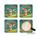 Fearfully and Wonderfully Made Christian Coaster Set – Psalm 139:14 | Pack of 4 - Image 2