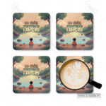 Be Still and Know Christian Coaster Set – Psalm 46:10 | Pack of 4 - Image 2