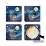 When I Am Afraid Christian Coaster Set – I Will Trust in You | Psalm 56:3 | Pack of 4 - Image 2