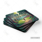 You Are With Me Christian Coaster Set – Psalm 23:4 | Pack of 4 - Image 3