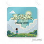 The Lord Will Watch Over You Christian Coaster Set – Psalm 121:8 | Pack of 4 - Image 3