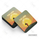 The Lord Is My Light Christian Coaster Set – Psalm 27:1 | Pack of 4