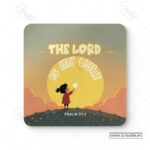 The Lord Is My Light Christian Coaster Set – Psalm 27:1 | Pack of 4 - Image 4