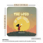 The Lord Is My Light Christian Coaster Set – Psalm 27:1 | Pack of 4 - Image 5