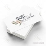 Proverbs 3:5 Scripture Card – “Trust in the Lord with All Your Heart” Pocket Blessing (Pack of 100)