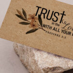 Proverbs 3:5 Scripture Card – “Trust in the Lord with All Your Heart” Pocket Blessing (Pack of 100) - Image 2