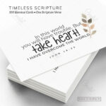 John 16:33 Scripture Card – “Take Heart, I Have Overcome the World” Pocket Blessing (Pack of 100) - Image 4