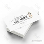 John 16:33 Scripture Card – “Take Heart, I Have Overcome the World” Pocket Blessing (Pack of 100)