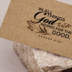 Romans 8:28 Scripture Card – “In All Things God Works for the Good” Pocket Blessing (Pack of 100) - Image 2