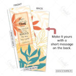 Back of Christian bookmark showing transformative scripture verse - Bible verse bookmark gift