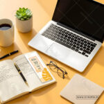 Close-up of premium quality hope Christian bookmark with botanical design - encouragement gift for students