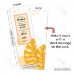 Back of hope Christian bookmark showing complete scripture verse Jeremiah 29:11 - graduation gift India