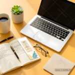 Close-up of premium new beginnings Christian bookmark with botanical renewal design - faith encouragement India