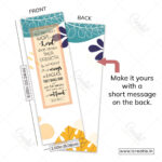 Back of strength scripture bookmark showing Isaiah 40:31 complete verse - renewed strength promise bookmark India