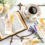 Multiple 1 John 4:18 Christian bookmarks fanned out - bulk scripture bookmarks for mental health ministry and counseling