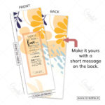 Back of peace scripture bookmark showing 1 John 4:18 complete verse - fear and anxiety healing bookmark India