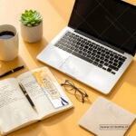 Close-up of joyful 1 Peter 1:3 bookmark with renewal botanical design - Easter scripture bookmark India