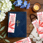 Repentance bookmark in hand showing times of refreshing theme - Christian fresh start gift India