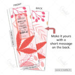 Back of forgiveness and renewal scripture bookmark showing Acts 3:19 complete verse - repentance bookmark India