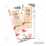 Ecclesiastes 3:11 God's timing Christian bookmark India - beautiful in His time design - wedding gift and patience encouragement