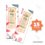 Pack of 15 God's timing Christian bookmarks for wedding favors and infertility support - patience encouragement India