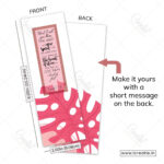 Back of renewed heart scripture bookmark showing Ezekiel 11:19 complete verse - heart transformation bookmark India