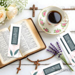 Multiple Spirit-empowered Christian bookmarks fanned out - bulk scripture bookmarks for baptism and confirmation ministry