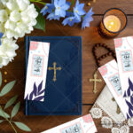 God the Creator bookmark in hand showing foundational Bible verse theme - baptism gift India