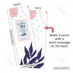 Back of God Creator scripture bookmark showing Genesis 1:1 complete verse - foundational faith bookmark India