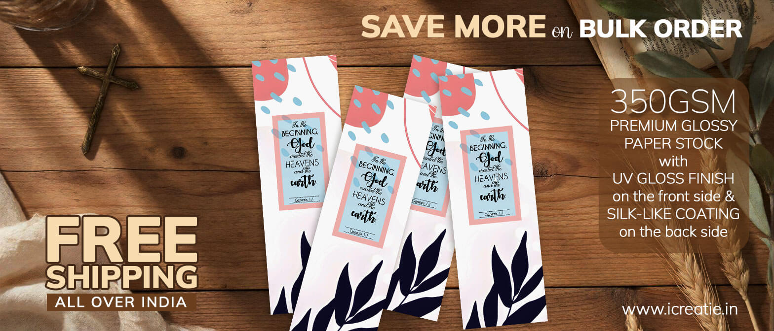 God the Creator Christian Bookmark India