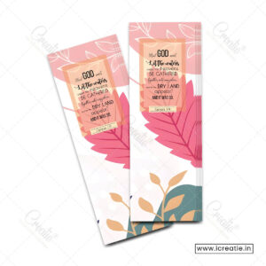 Genesis 1:9 Power of God's Word Christian bookmark India - let it be so design - prayer warrior faith declaration tool