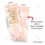 Back of restoration scripture bookmark showing Isaiah 58:12 complete verse - rebuilding faith bookmark India