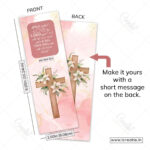 Back of love the Lord scripture bookmark showing Matthew 22:37 complete verse - spiritual formation bookmark India