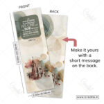 Back of God so loved world scripture bookmark showing John 3:16 complete verse - gospel witness bookmark India
