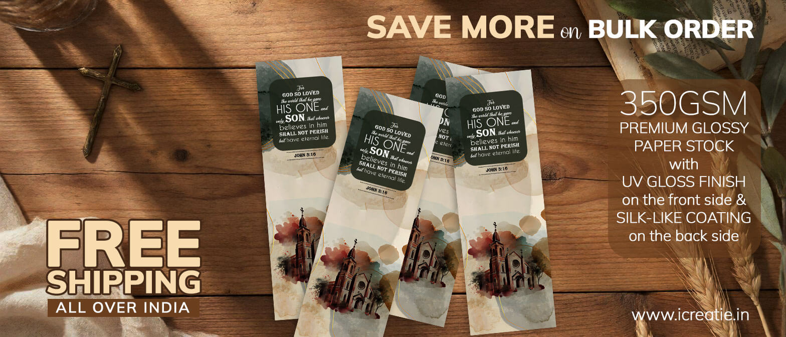 God So Loved World Christian Bookmark India