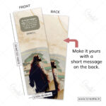 Back of do not worry scripture bookmark showing Matthew 6:31 complete verse - anxiety management bookmark India