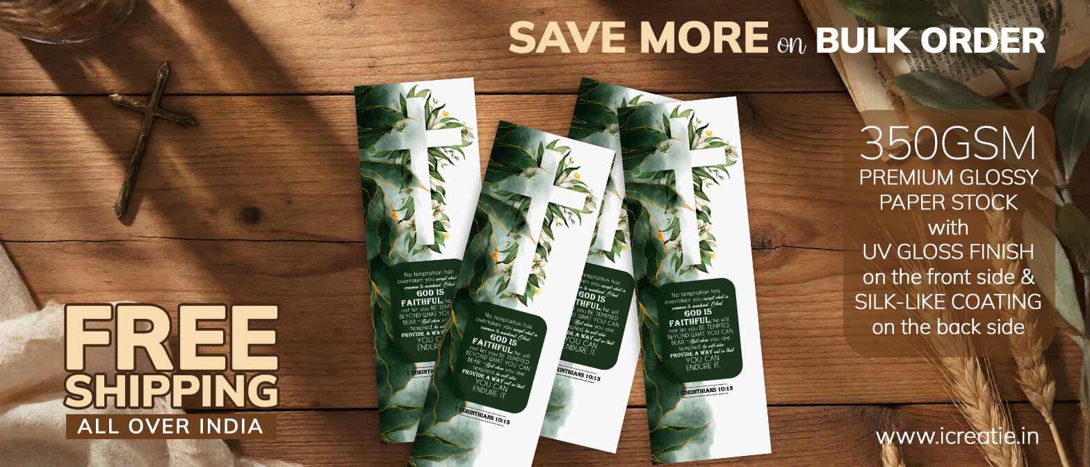 God is Faithful Christian Bookmark India