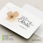 Christian Encouragement Pocket Blessings Cards – I Can Do All Things Through Christ | Philippians 4:13 (Pack of 100) - Image 3