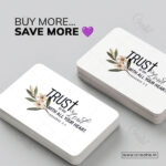 Trust in God Pocket Blessings Cards – With All Your Heart | Proverbs 3:5 (Pack of 100) - Image 4