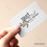 Trust in God Pocket Blessings Cards – With All Your Heart | Proverbs 3:5 (Pack of 100) - Image 2