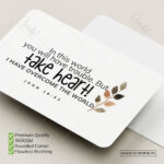 Hope & Courage Pocket Blessings Cards – Take Heart | John 16:33 (Pack of 100) - Image 3